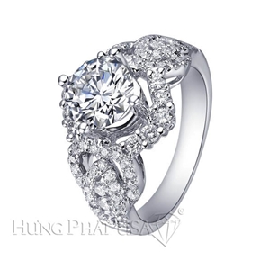 Prong Diamond Engagement Ring Setting B2692