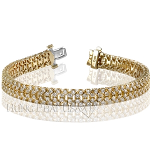 18K Gold Diamond Bracelet L1327
