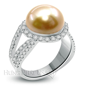 South Sea Pearl Diamond Ring B2294