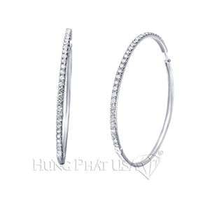 Diamond Hoop Earrings E2214
