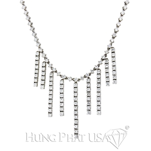Diamond Necklace 18K White Gold N0011