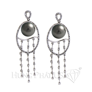 South Sea Pearl & Diamond Earrings E0539