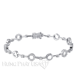 Diamond 18K White Bracelet L1834