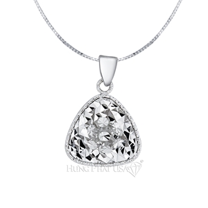 18K White Gold Diamond Pendant P71526