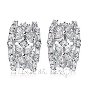 Diamond Hoop Earrings E52751