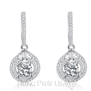 Diamond Dangling Earrings Setting E2186