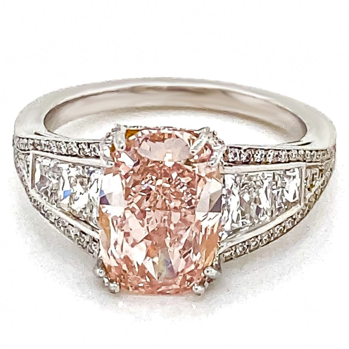 2.50 Carat Fancy Pink Diamond Ring