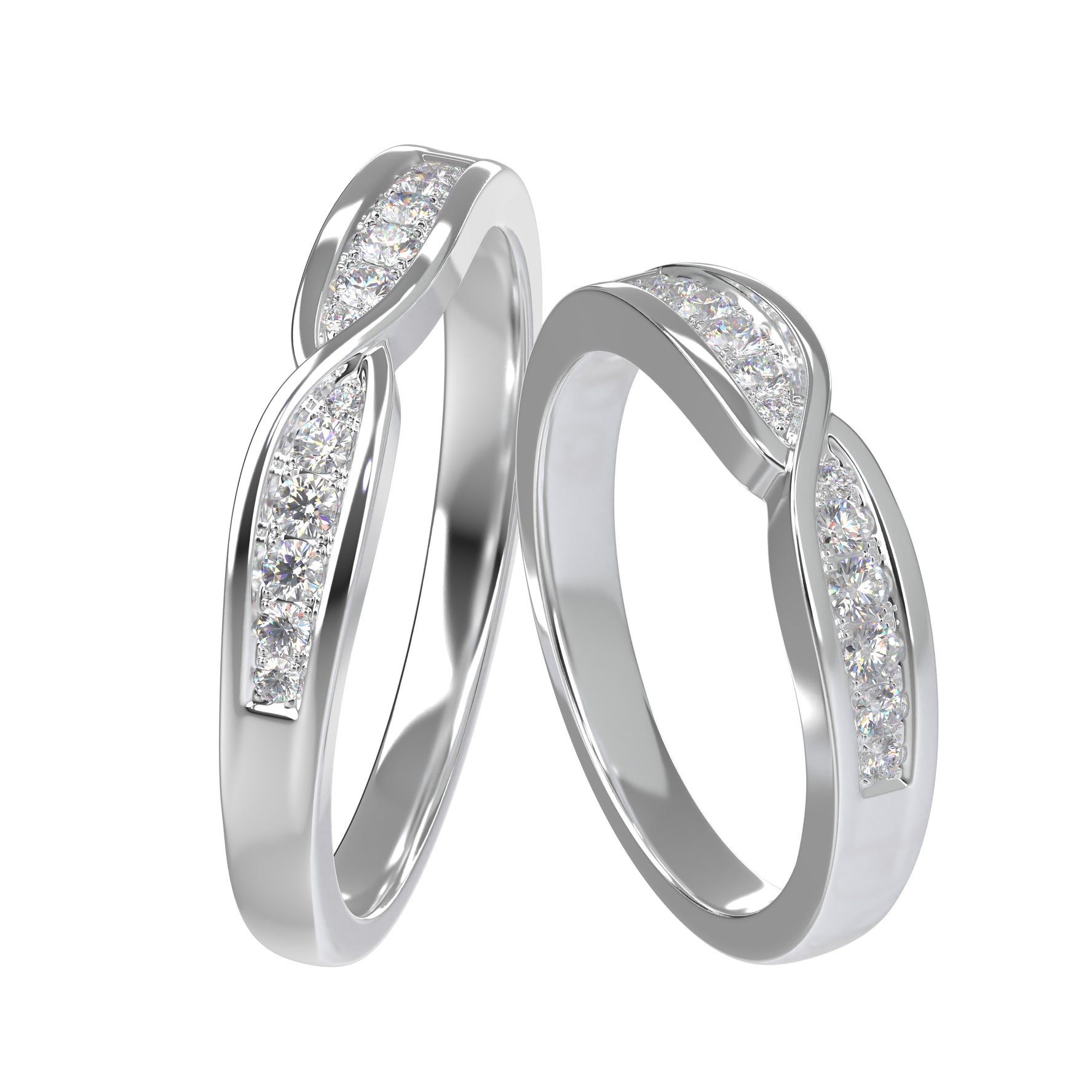 Diamond Wedding Rings D10407