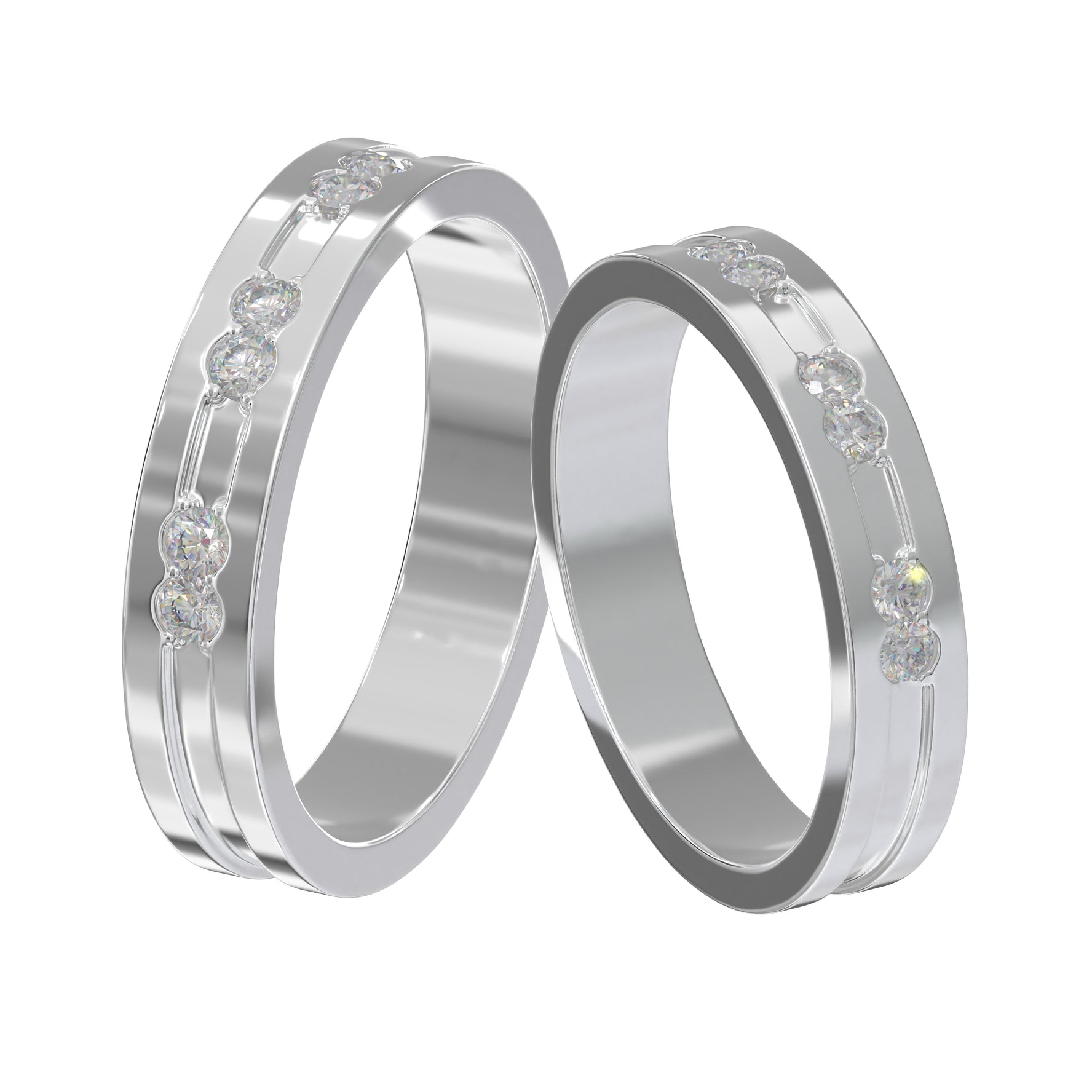 Diamond Wedding Rings D10108