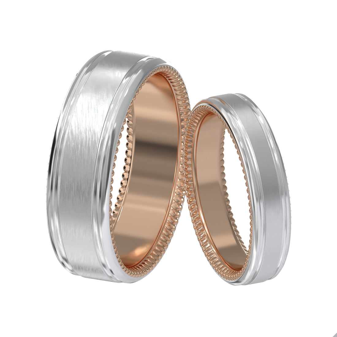 18K Gold Wedding Rings D10934