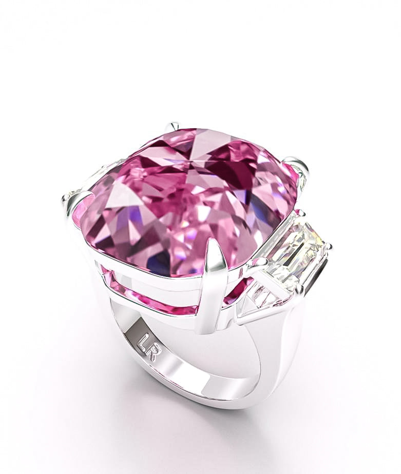 Gia Certified 15.00 Carat Pink Diamond Ring