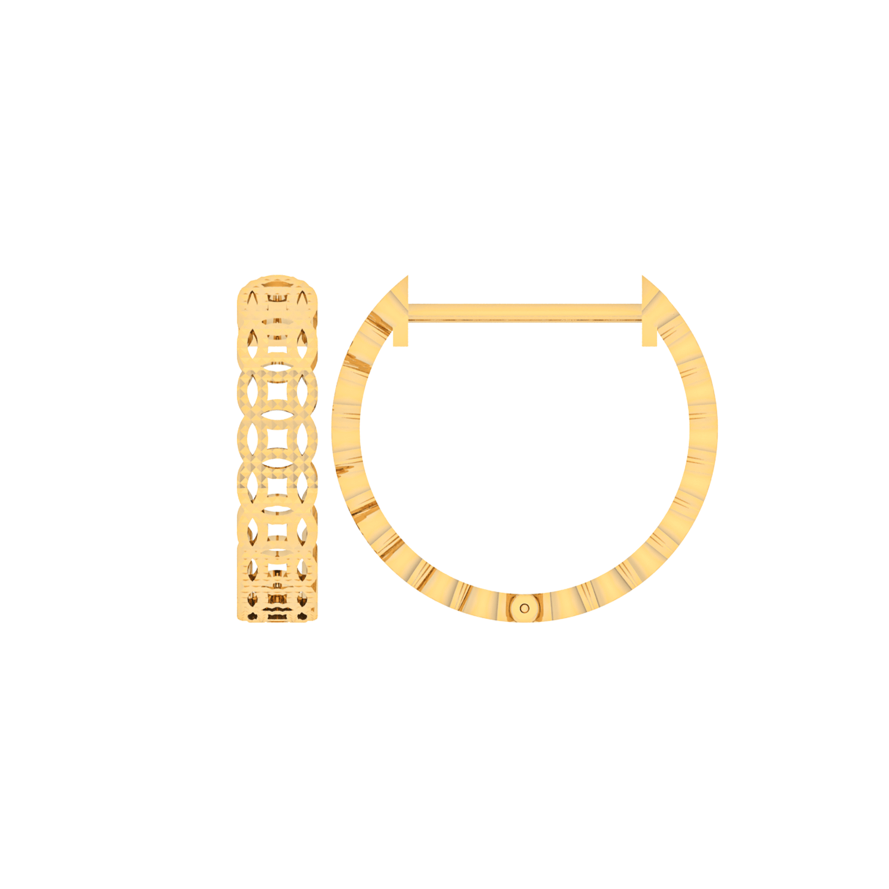 18K Gold Earring E10752