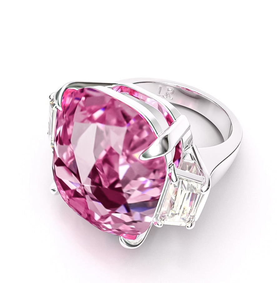 Gia Certified 15.00 Carat Pink Diamond Ring