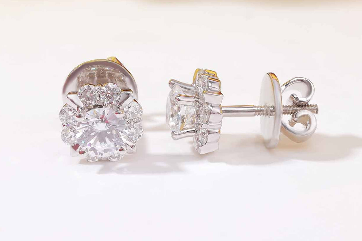 Diamond Earrings Mounting E10118