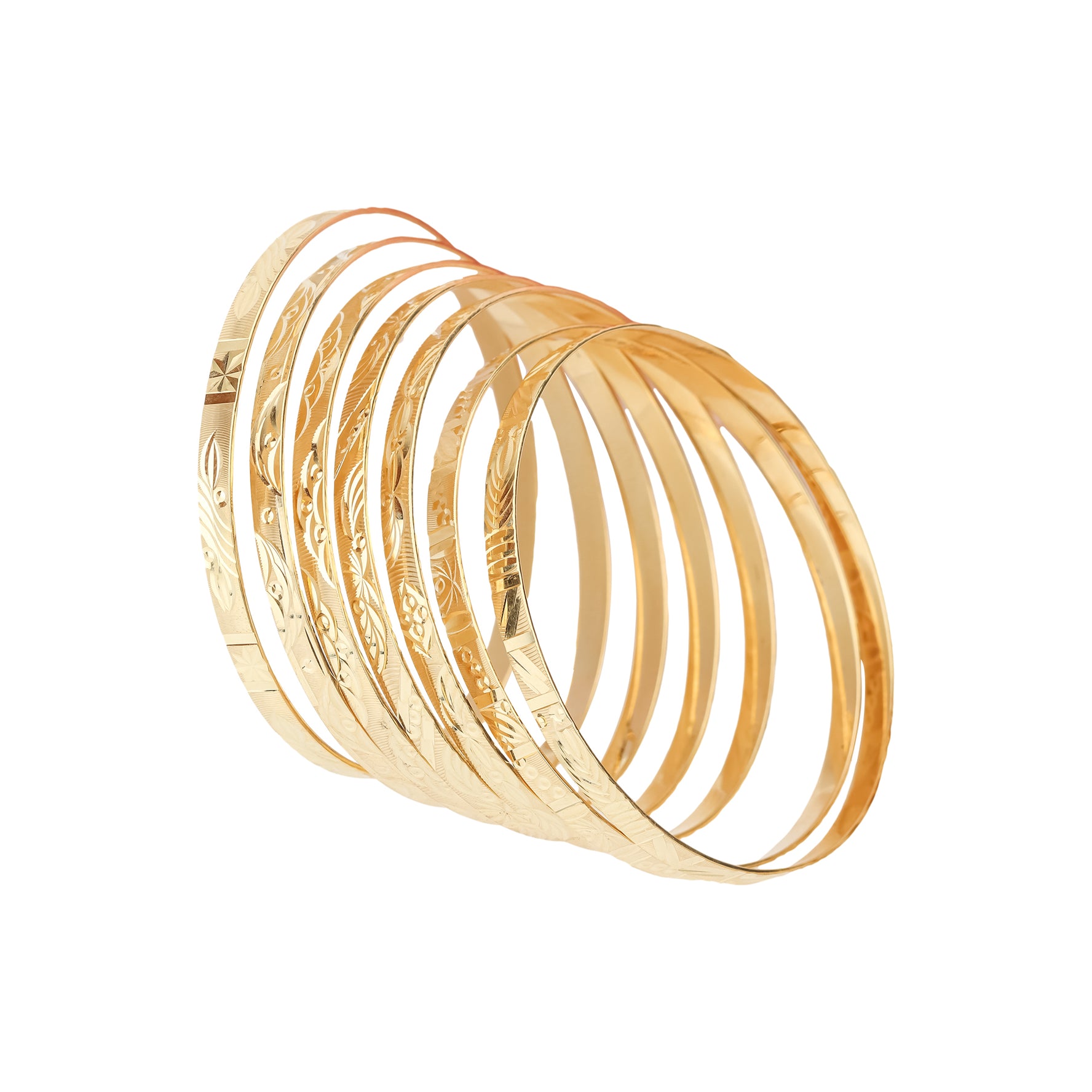 18K Gold Bangle G10344