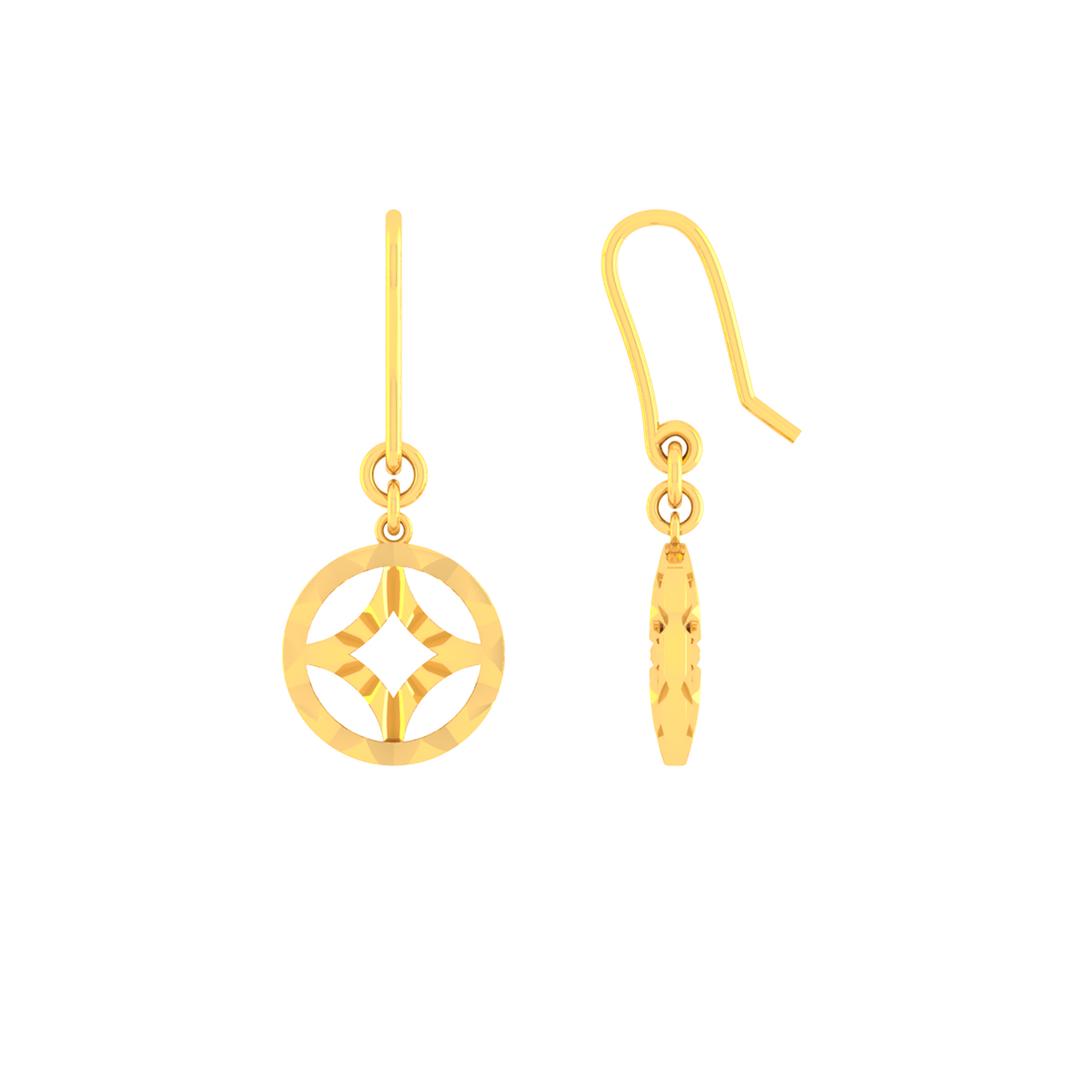 24K Gold Earring E10849