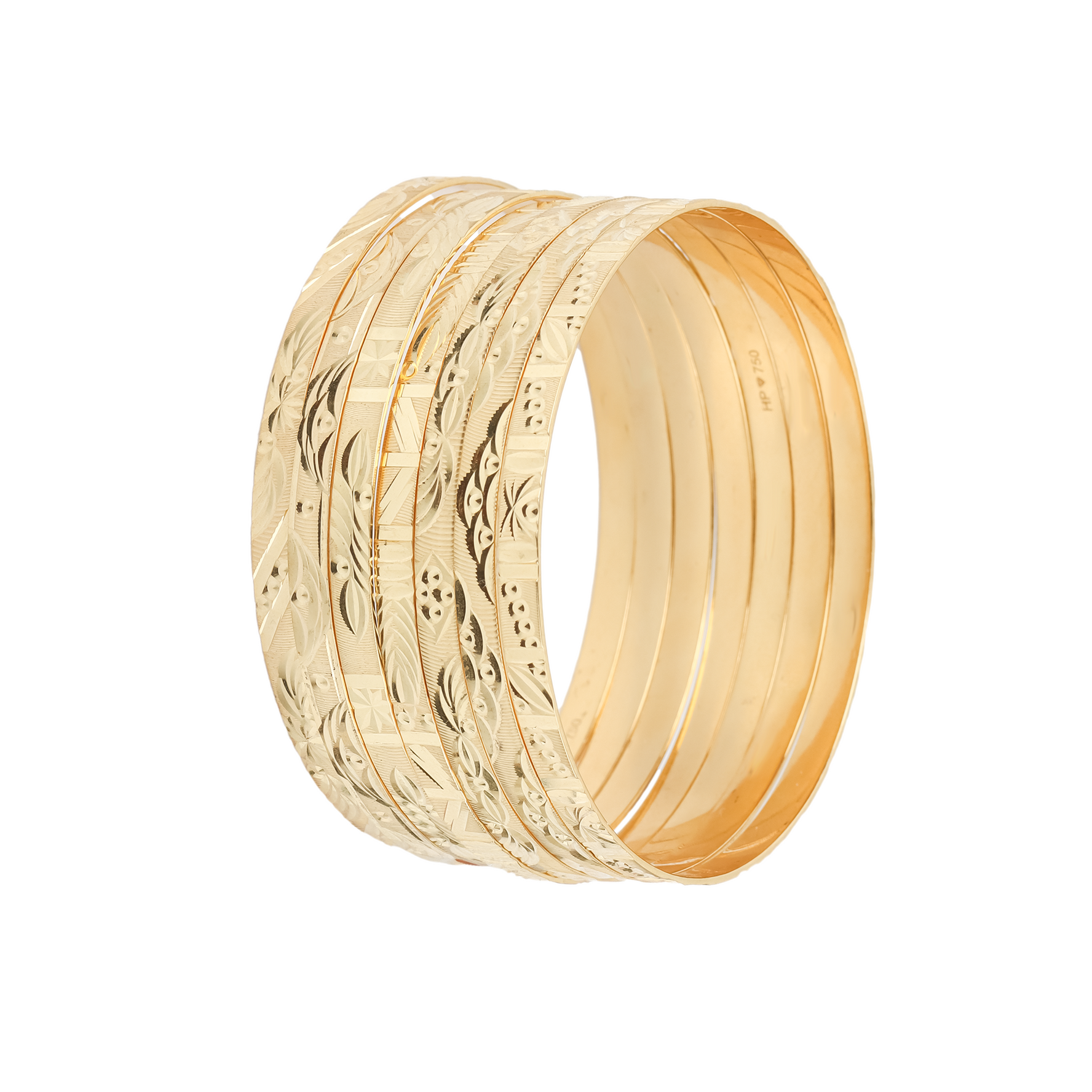 18K Gold Bangle G10343