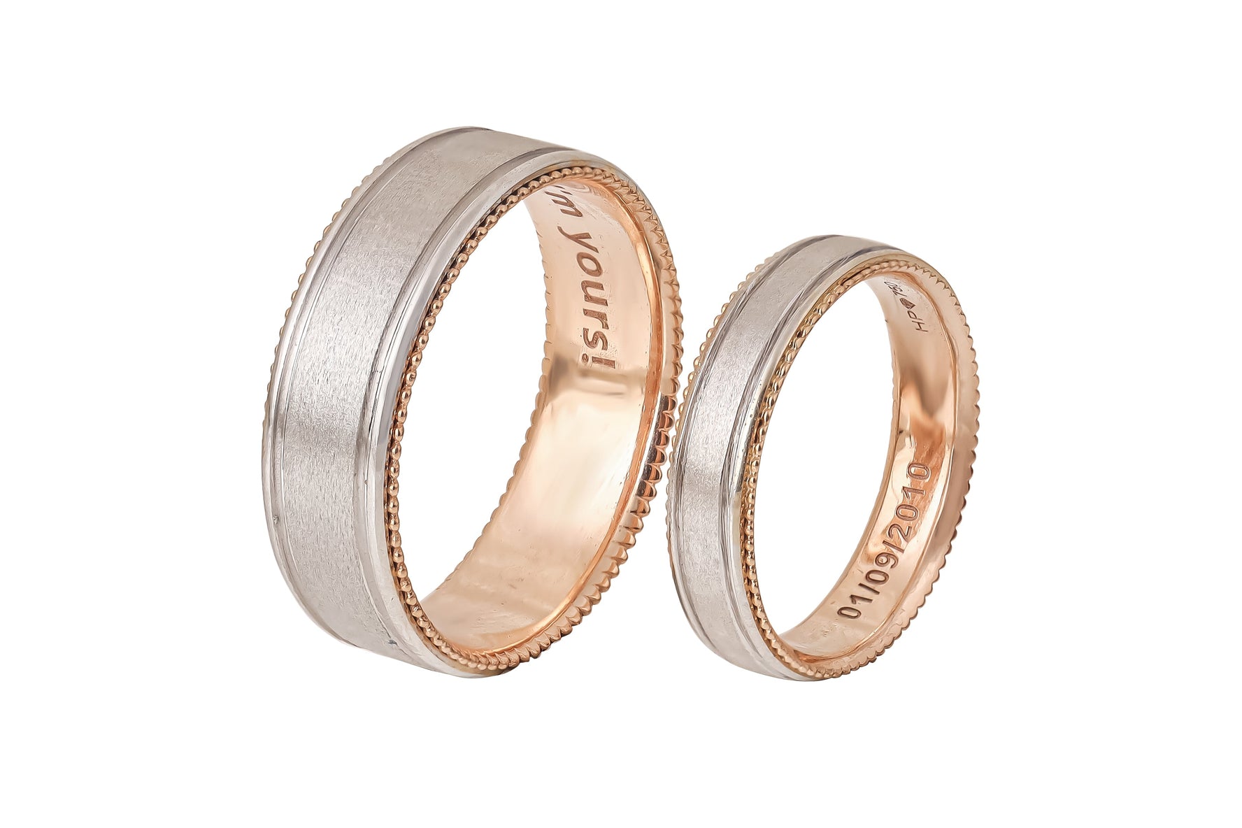 18K Gold Wedding Rings D10934