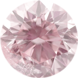 0.3 Carat Round Very Light Pink Color SI2 Clarity and Fair and Poor Cut Diamond