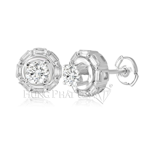 Diamond Stud Earrings Setting Style E0334