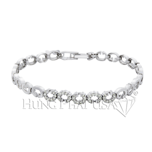 Diamond Tennis Bracelet in 18K White Gold Style L1806