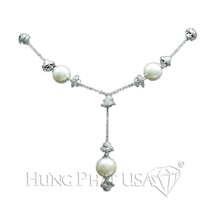South Sea Pearl Diamond Necklace N0156