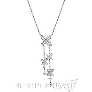 Diamond Necklace 18K White Gold N1127