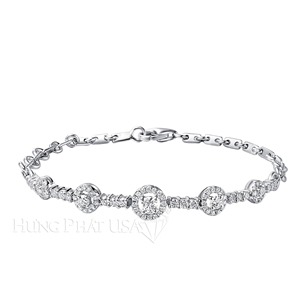 Diamond 18K White Bracelet L1835