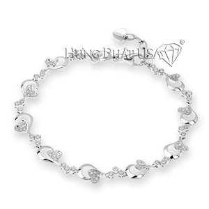 18K White Gold Diamond Bracelet Style S05089B