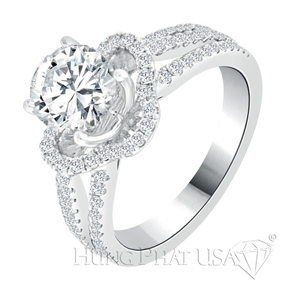 Diamond Engagement Ring Setting Style R90343