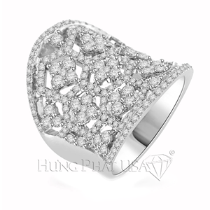 18K White Gold Diamond Ring Style R91633