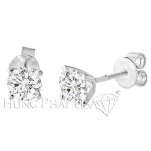Diamond Stud Earrings Setting Style E0359