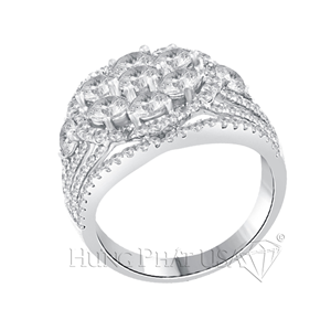 18K White Gold Diamond Ring R92621