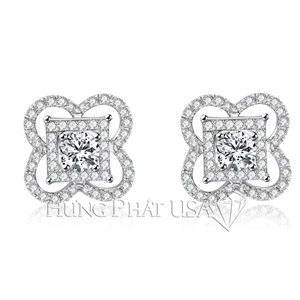 Diamond Stud Earrings Setting Style E7969