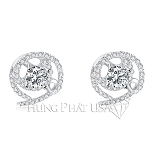 Diamond Stud Earrings Setting Style E8236