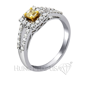 18K White Gold Diamond Ring Style R57622