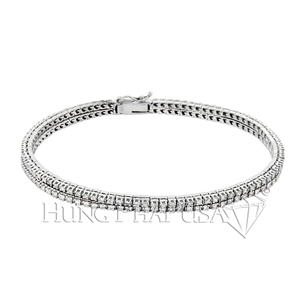 18K White Gold Diamond Bracelet Style L1840